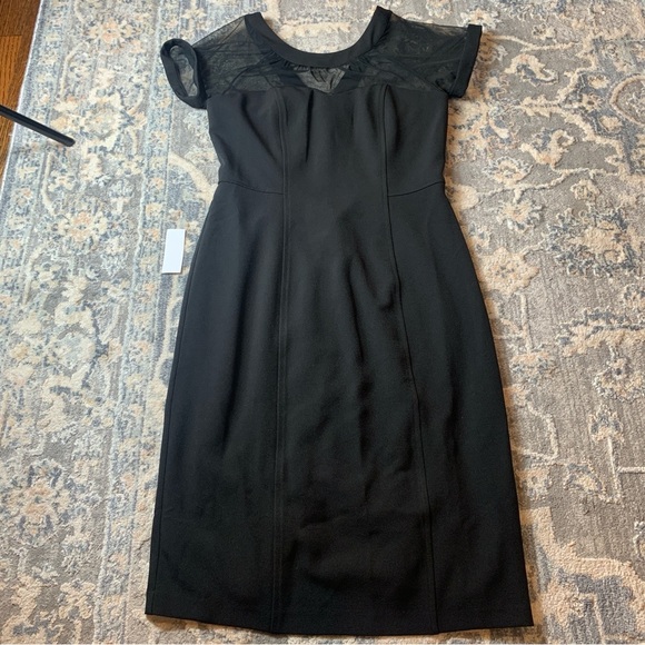 Leslie Fay Dresses & Skirts - Leslie Fay Black Pleated Sheath Midi Dress